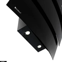 Hotte Murale Aspirante Silencieuse - 75 cm - 720 m3/h - VINTIO - Noir