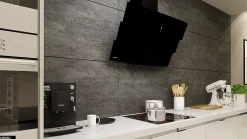 Hotte Murale Aspirante Silencieuse - 90 cm - 720 m3/h - VINTIO - Noir