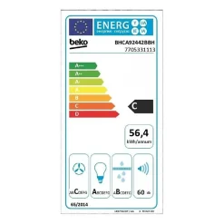 Hotte murale BEKO BHCA92442BBH - 90 cm