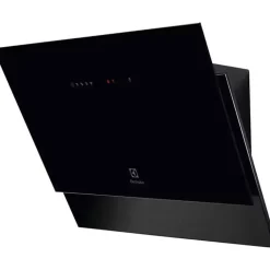 Hotte murale inclinée 60cm 460m3/h noir Electrolux LFV426K