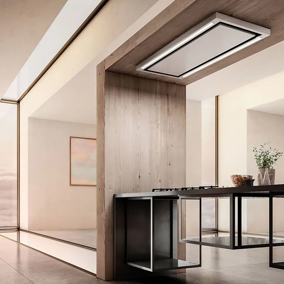 Hotte plafond Elica CLOUD SEVEN inox 90 cm évacuation