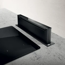 Hotte plan de travail Elica escamotable PANDORA noir 90 cm - Version recyclage