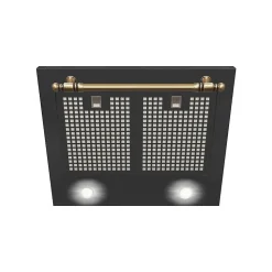 Hotte retro décorative murale - AMICA - OKC6212RA - 76/104 x 60 x 50 cm - Noir