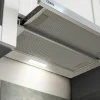 Hotte tiroir encastrable 60cm 370m3/h 2 vitesses téléscopique évacuation ou recyclage inox Ciarra CD6906DS