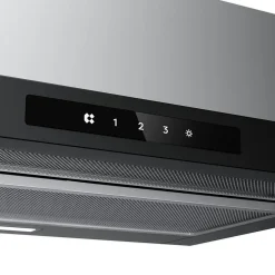 Hotte tiroir encastrable 60cm 580m3/h 3 vitesses tactile évacuation ou recyclage noir Ciarra CD6909AB