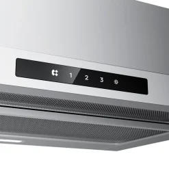 Hotte tiroir encastrable 60cm 580m3/h 3 vitesses tactile évacuation ou recyclage inox Ciarra CD6909AS