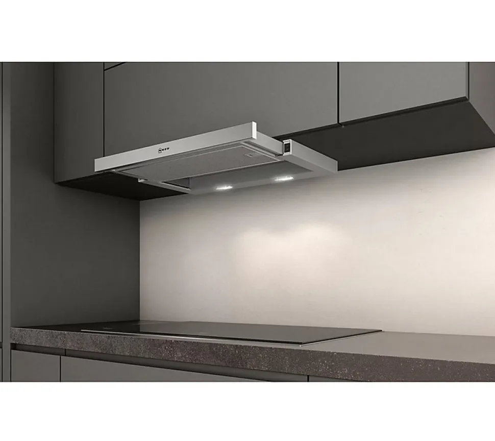 Hotte télescopique 60cm 389m3/h argent métallisé Neff D46BR22X1