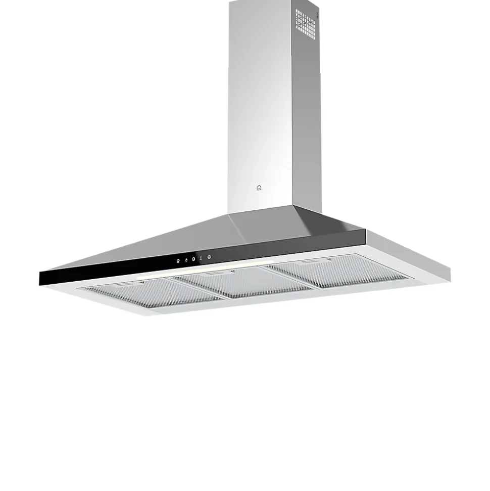 Hotte trapèze Cooke & Lewis GHCH90LKSS 90 cm inox