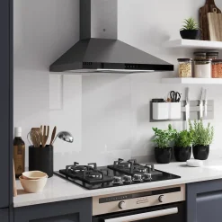 Hotte trapèze inox GoodHome GHCH60LKSS, 60 cm