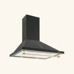 Hotte vintage murale Silverline ISIS noir mat 90 cm