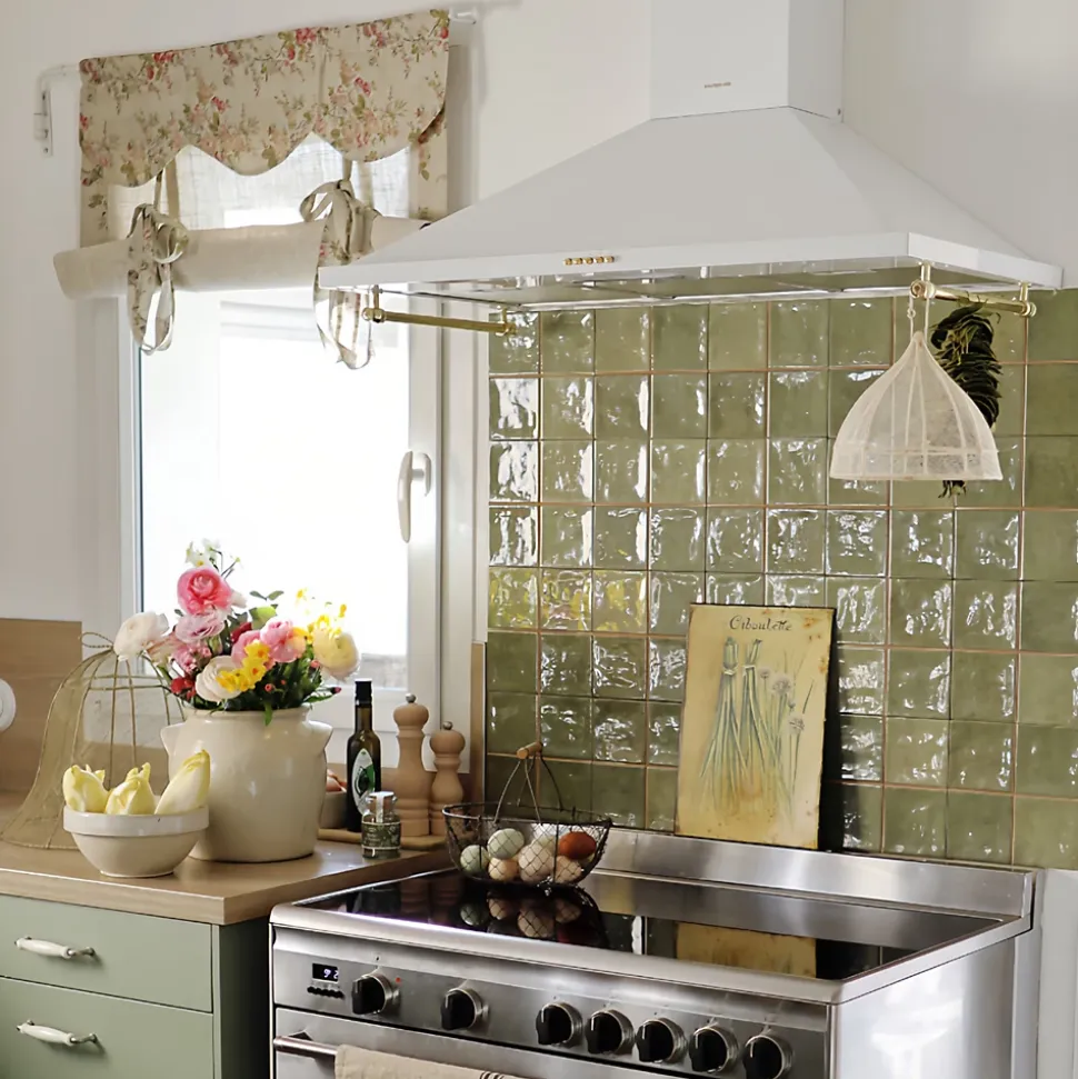 Hotte vintage murale Silverline OSIRIS blanc mat 90 cm