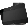 INDESIT Hotte décorative 80 cm 647 m3/h verre noir - IHVP83FLMK