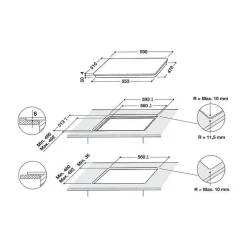 INDESIT Table induction 3 zones IS33Q60NE