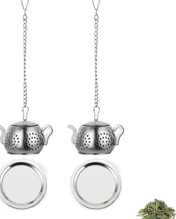 Infuseur à thé en acier inoxydable en forme de théière