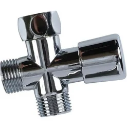 Inverseur pour pomme de douche chromé