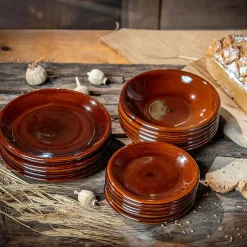 KADAX Assiette à dessert 19 cm pour gâteau, grès, 2 pcs