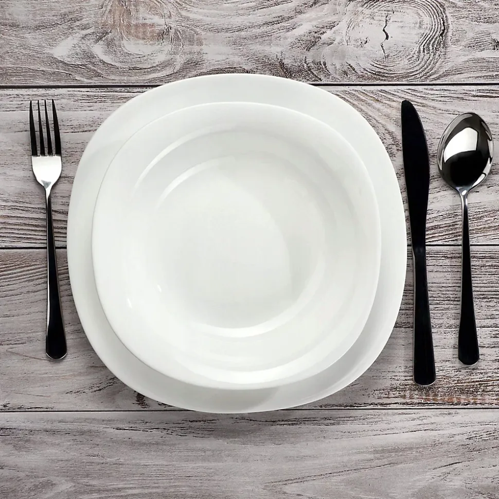 KADAX Assiette creuse 23 cm Blanc 6 pcs