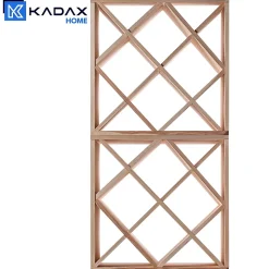 KADAX Casier à Vin Grille en Bois Marron Clair 2 pcs