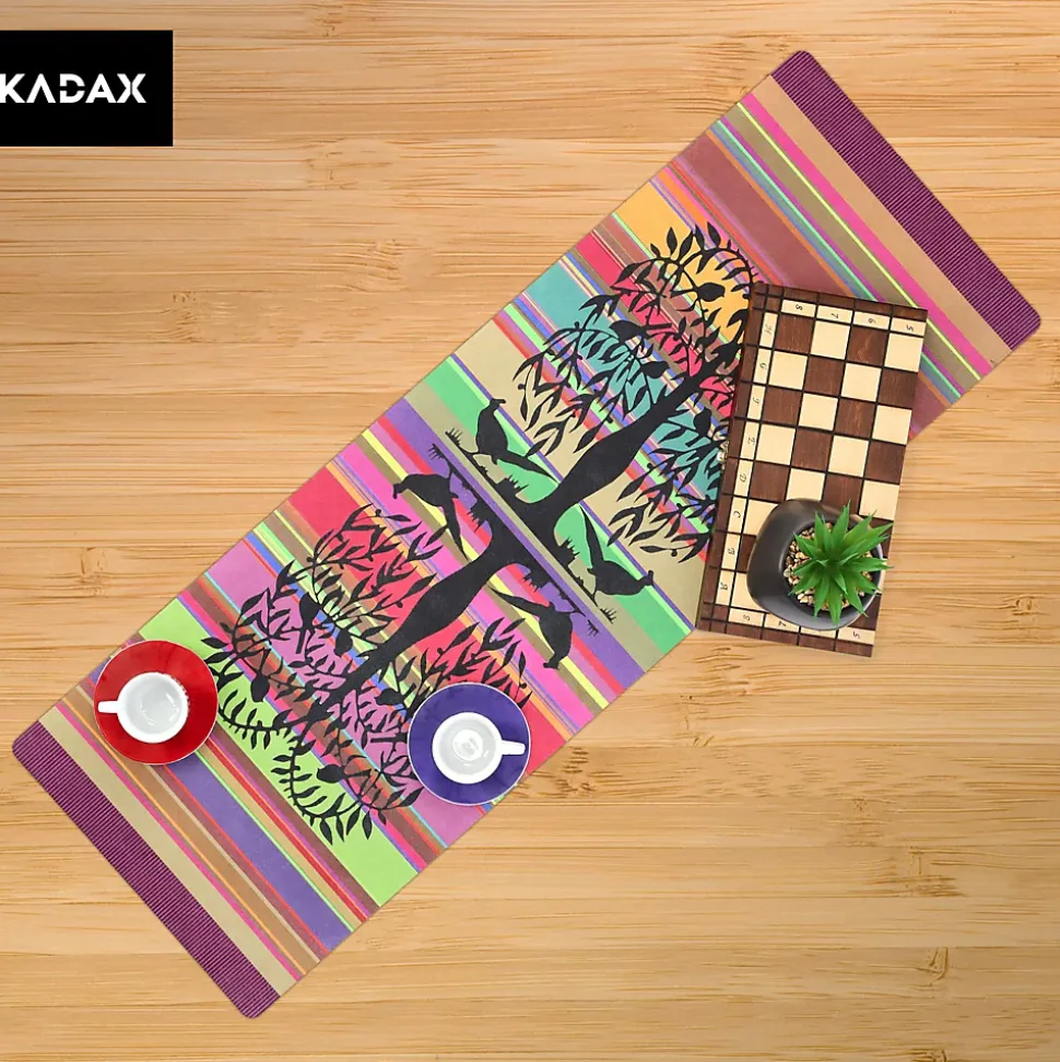 KADAX Chemin de Table Nappe Feutre Antitache 95x33 cm