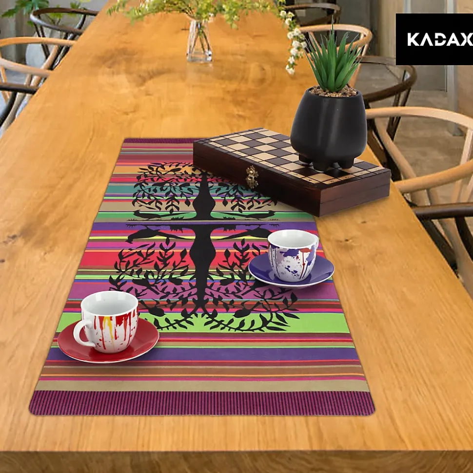 KADAX Chemin de Table Nappe Feutre Antitache 95x33 cm