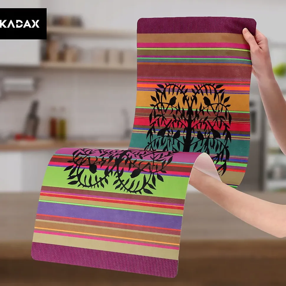 KADAX Chemin de Table Nappe Feutre Antitache 95x33 cm