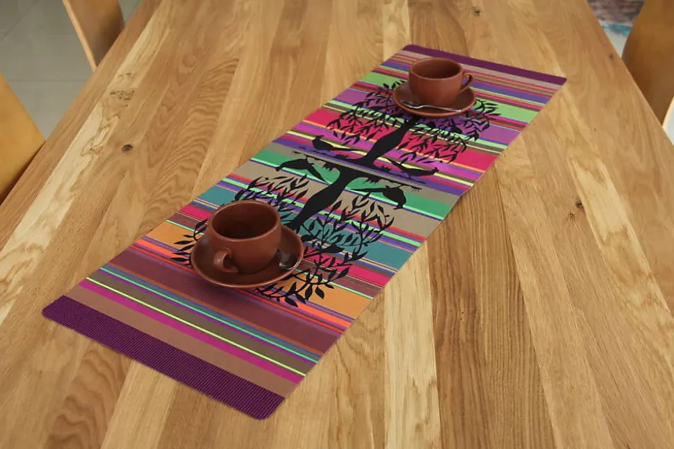 KADAX Chemin de Table Nappe Feutre Antitache 95x33 cm