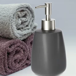 KADAX Distributeur de Savon Gel Liquide gris 2 x 400 ml