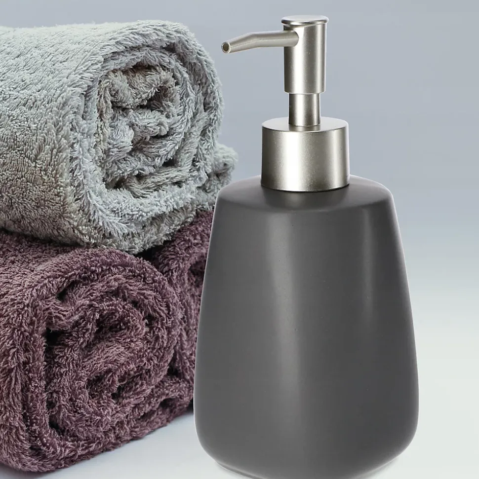 KADAX Distributeur de Savon Gel Liquide gris 2 x 400 ml