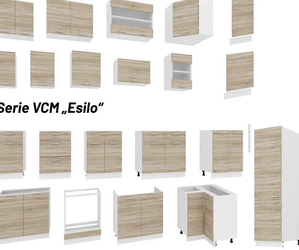 Küchenschrank B 80 cm Unterschrank Esilo