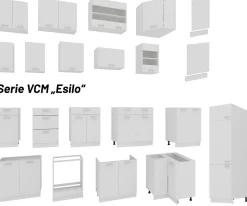 Küchenschrank B 60 cm Unterschrank Esilo