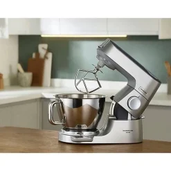 KENWOOD KVC85.124.SI - Robot patissier Titanium Chef Baker - 2 bols en inox 3,5L et 5L - Balance integree 6kg - Blender 1,8L - 1