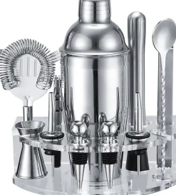 Kit Cocktail 12 Pièces avec Support Gris