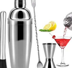 Kit Cocktail 4 Pièces en Acier Inoxydable