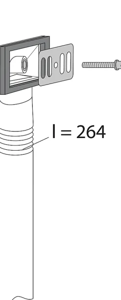 Kit de trop plein avec grille pour évier en grès / inox ou synthèse - VALENTIN - 00 062000 000 00