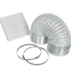 Kit de ventilation VENTKIT150 L. 300 cm x Ø 15 cm aluminium