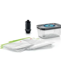 Kit pour mise sous vide - BOSCH - MSEV6FS1 - Boîte sous vide avec bac 1 L - 3 sacs de 1,2 L + 3 sacs de congélation (3,8 L)