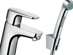 Kit robinet de bidet et douchette WC chromé Hansgrohe Ecos