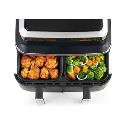 Kitchen Chef Friteuse sans huile double 2600w noir - KCPFR84-AIRDUO