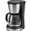 KITCHEN CHEF KSMD250 Cafetiere - 15 tasses - Inox/Noir