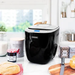 Kitchencook - Machine à Pain - Départ Différé - 550w - 12 Programmes Intégrés - Cuve Amovible Antiadhésive - Noir