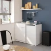 Kitchenette complète électrique blanc H.96,5 x l.120 cm