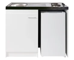 Kitchenette complète électrique blanc H.96,5 x l.120 cm