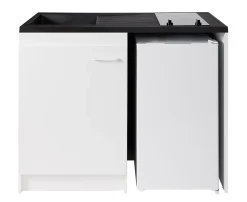 Kitchenette complète vitrocéramique blanc H. 94,5 x l. 120 cm