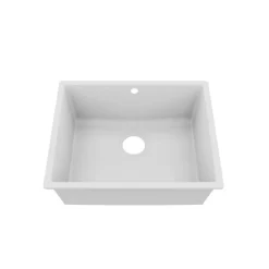 Kitchenette K01 - 120 cm - Façades : Blanc - Plan de travail : Gris béton - Crédences : Non - Evier Blanc