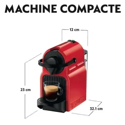 Krups Nespresso Inissia Rouge YY1531FD Cafetière à dosette 0,7 L