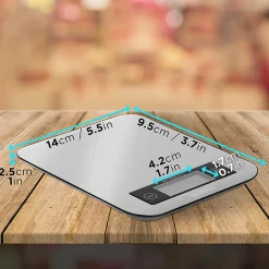 KS1007 Balance de cuisine Capacité 10 kg Affichage numérique Ajout de poids Précision 1 g Pâtisserie Courrier Duronic