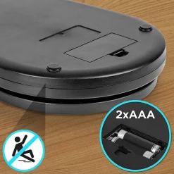 KS5000 BKSS Balance de cuisine Capacité 5 kg Affichage numérique Ajout de poids Précision 1 g Bol 2,5L Pâtisserie Courrier Duronic