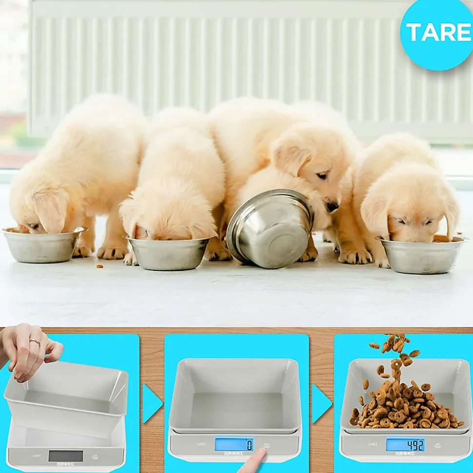 KS100 GY Balance de cuisine Capacité 5 kg Affichage numérique Ajout de poids Précision 1 g Bol 1,2L 4 capteurs précis Duronic