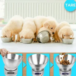 KS5000 SRSS Balance de cuisine Capacité 5 kg Affichage numérique Ajout de poids Précision 1 g Bol 2,5L Pâtisserie Courrier Duronic