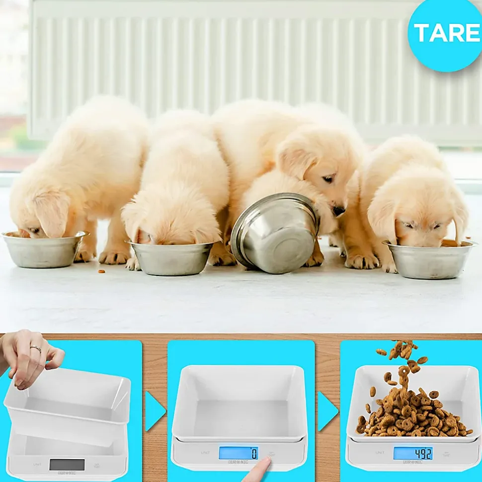 KS100 WH Balance de cuisine Capacité 5 kg Affichage numérique Ajout de poids Précision 1 g Bol 1,2L 4 capteurs précis Duronic